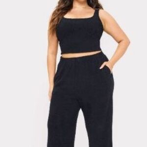 YITTY High-Waist Wide-Leg Lounge Pants